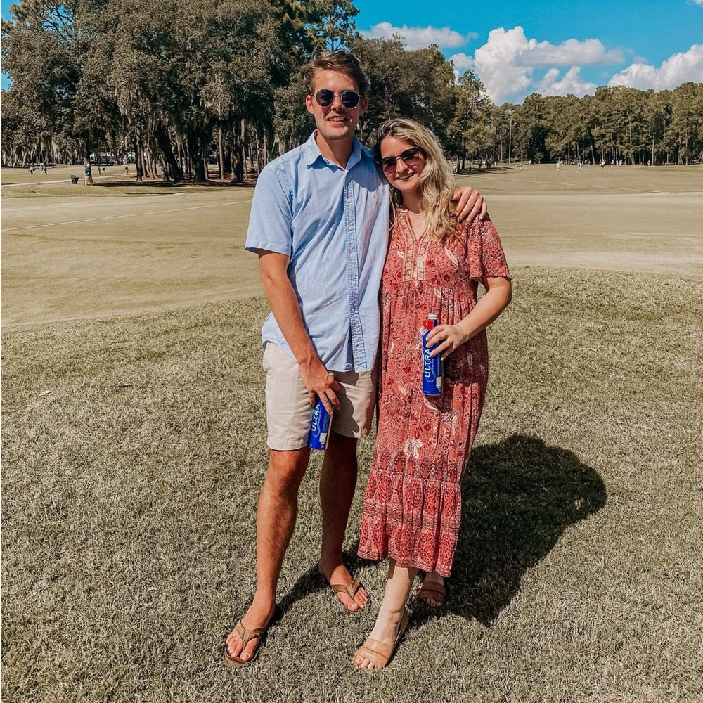 Knox Rose Pink and Orange Floral Maxi Dress